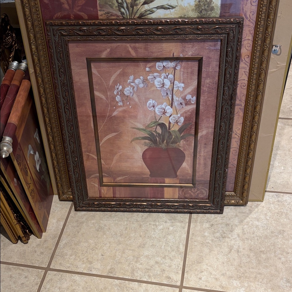 Orchid Vase Framed Wall Art